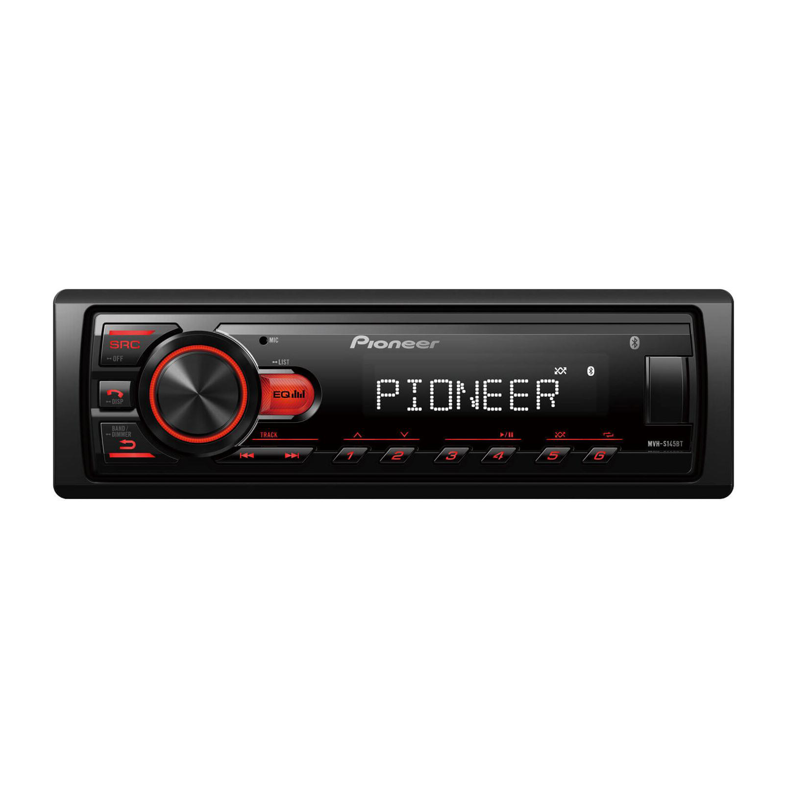 Pioneer | MVH-S145B | 50х4, красн. кн-ки FLAC,USB, AUX,RCA, | превью 1