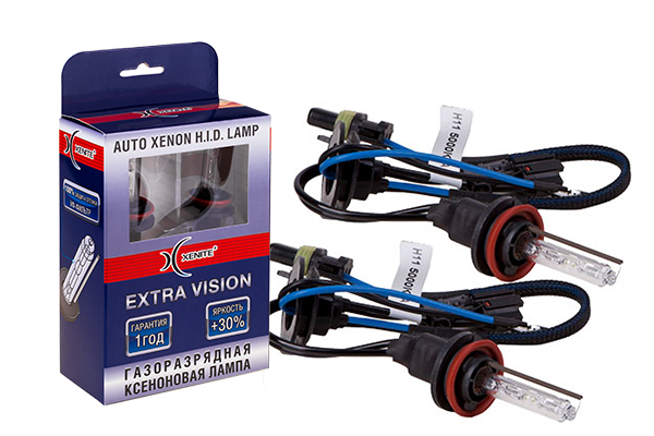 XENITE | EXTRA VISION+30%  H11 4300K | Комплект 2шт  H11 4300K , яркость+30% | превью 1