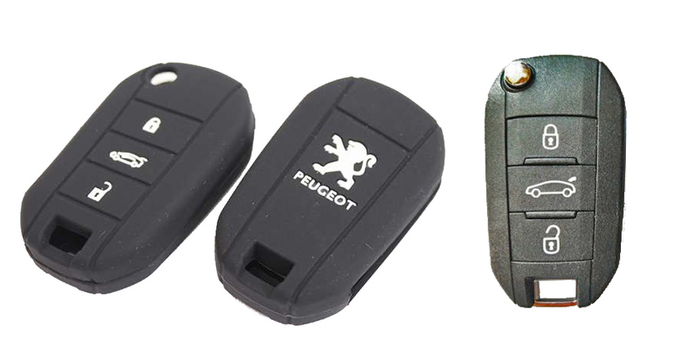 Чехол Силикон | PEUGEOT -03   | Силиконовый чехол для выкидного ключа  | 1