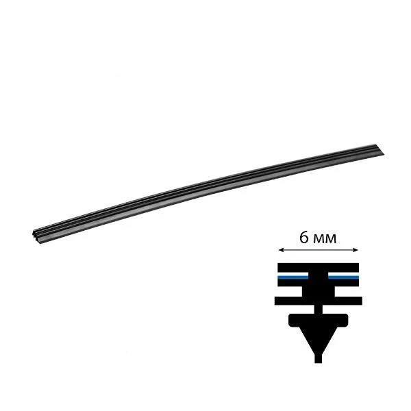 AVANTECH | ARR-19В | Сменная резинка щетки стеклоочистителя серии AERODYNAMIC 475мм (19'') 6мм| 1