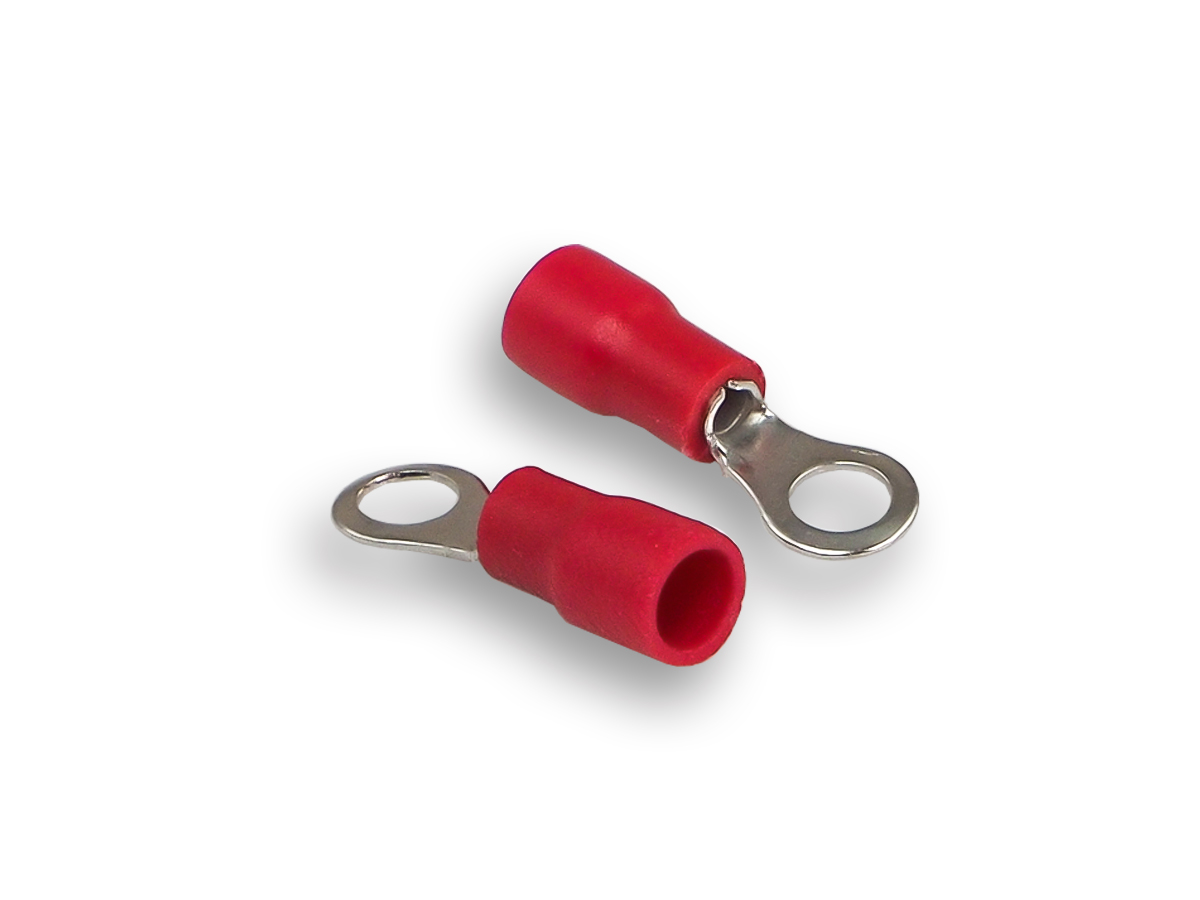 AurA | ATR-1542 | Клемма кольцевая, красная, 4,2 мм, диаметр кабеля: 0,5 - 1,5 mm, уп. 100шт. | 1