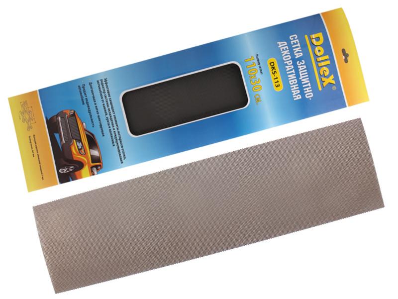 DolleX | DKS-113| Металлическая сетка декоративная черная 110 х 30 см, ячейки 7мм х 4мм| превью 1