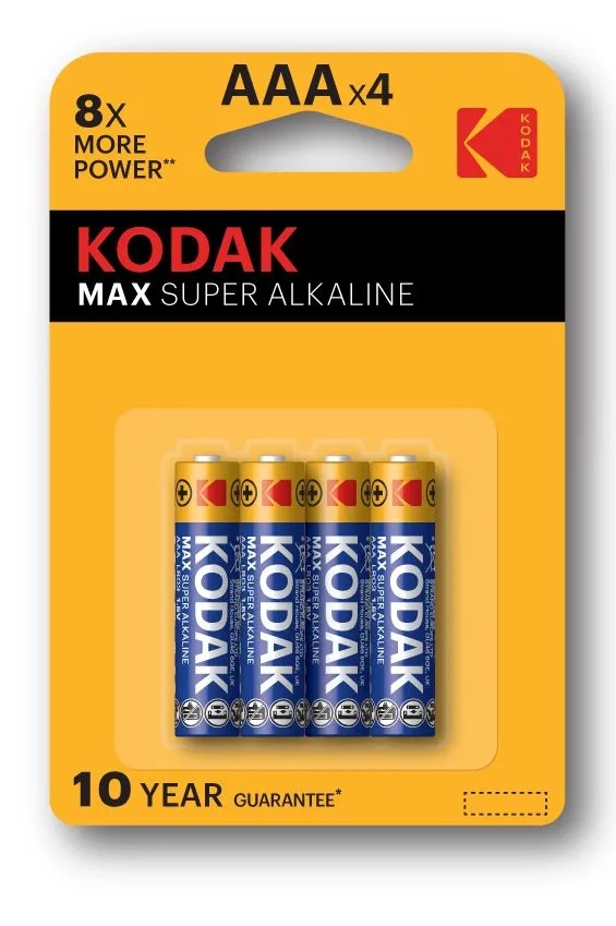 KODAK | ААA LR03-4BL | Батарейка KODAK MAX 4шт.ЦЕНА ЗА 4 шт.| 1