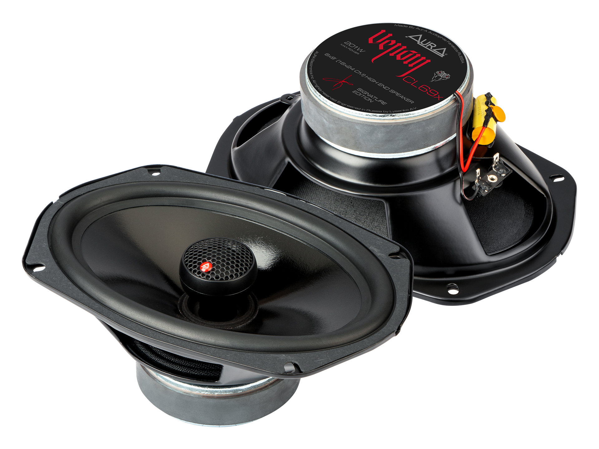 AurA | VENOM-CL69X | 6x9", 2-полосные, коаксиальные, 101/201w,  40Hz - 20kHz, 89db, сетки | превью 1