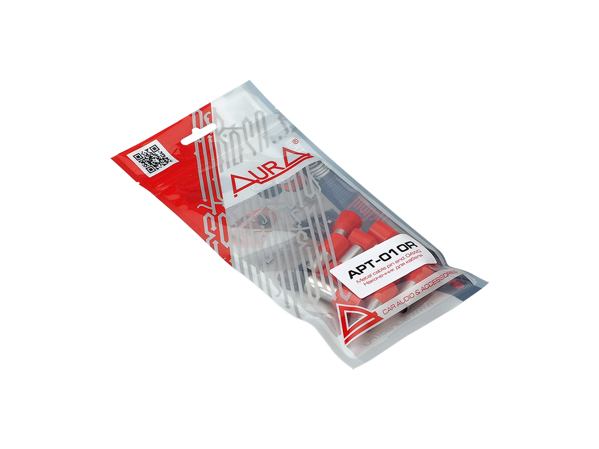 AurA | APT-010R | Гильза силовая, 0Ga (50мм2), КРАСНАЯ, комплект 10шт., Nickel | превью 2