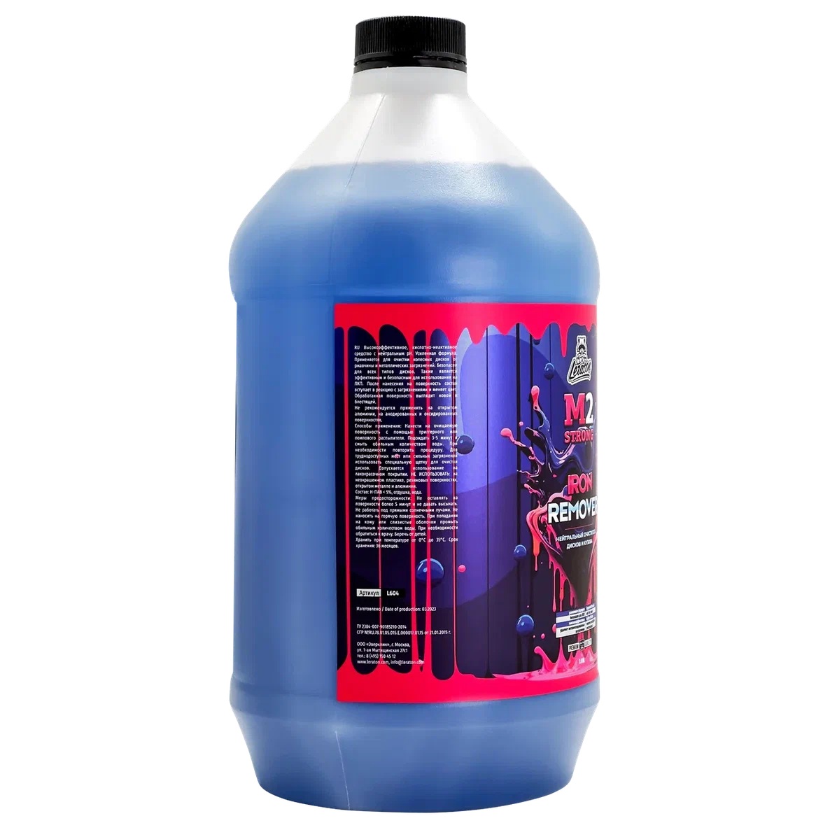 LERATON | M2 STRONG | Нейтральный очиститель дисков и кузова (с индикацией) LERATON 3,8л| 2