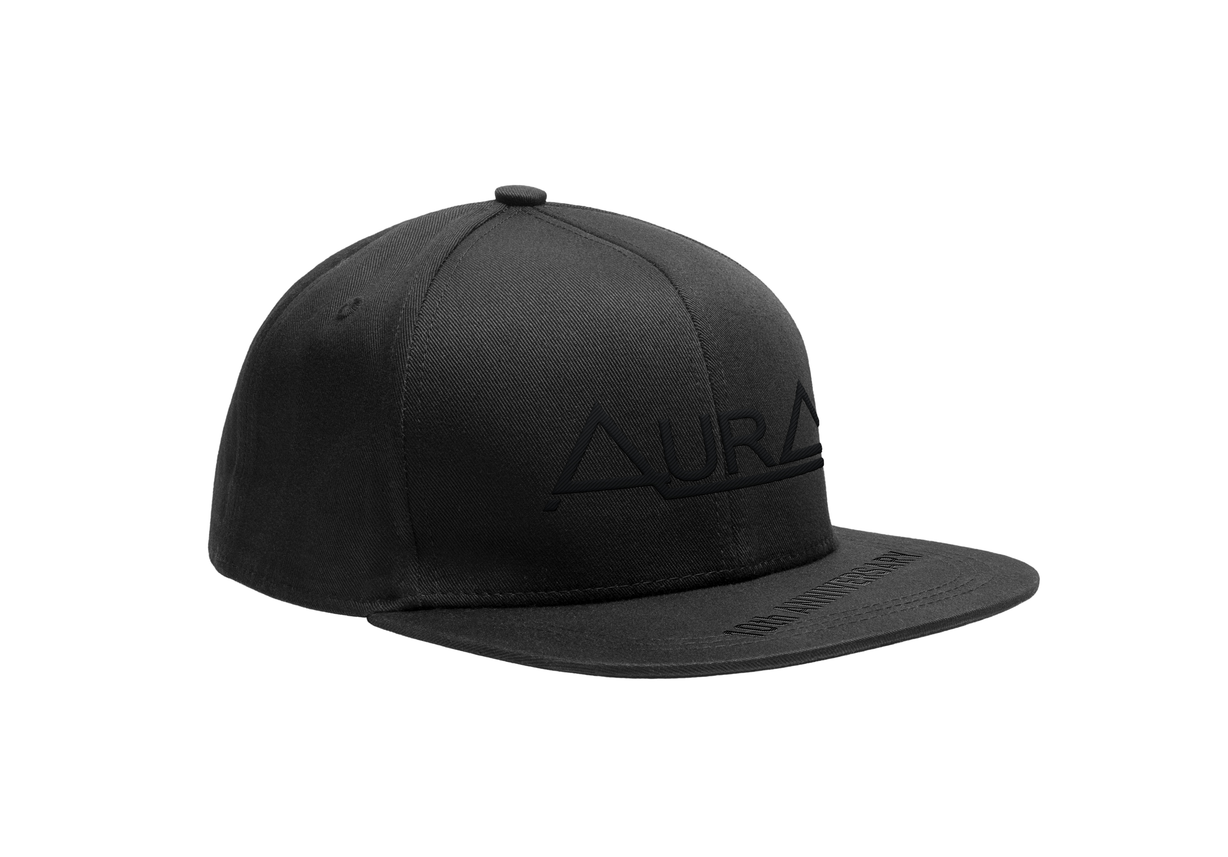 AurA | Бейсболка | TotalBlack, черная, прямой козырек | превью 1