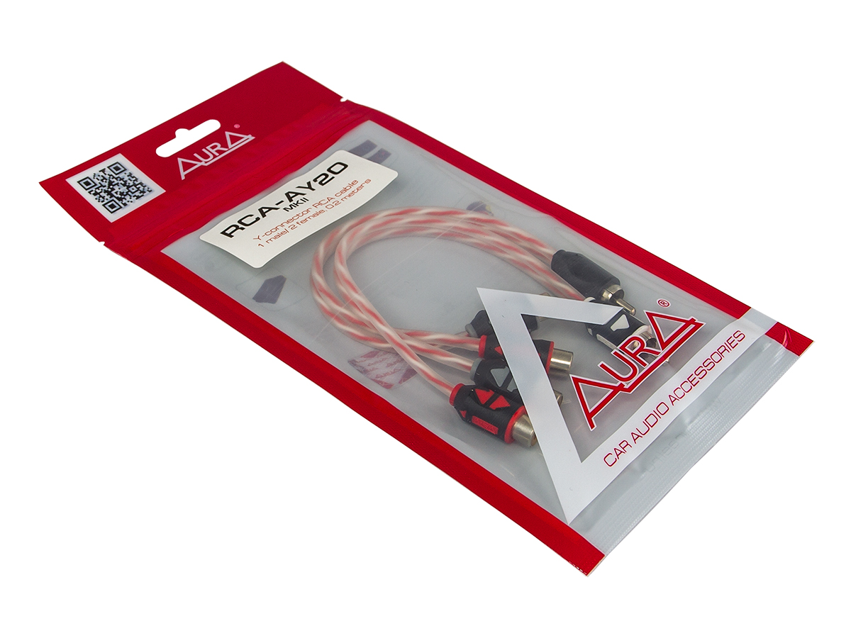 AurA | RCA-AY20 MkII  | Y-кабель 0.2 метра, 2 мамы/1 папа, витая пара, 2 ШТ. | превью 2