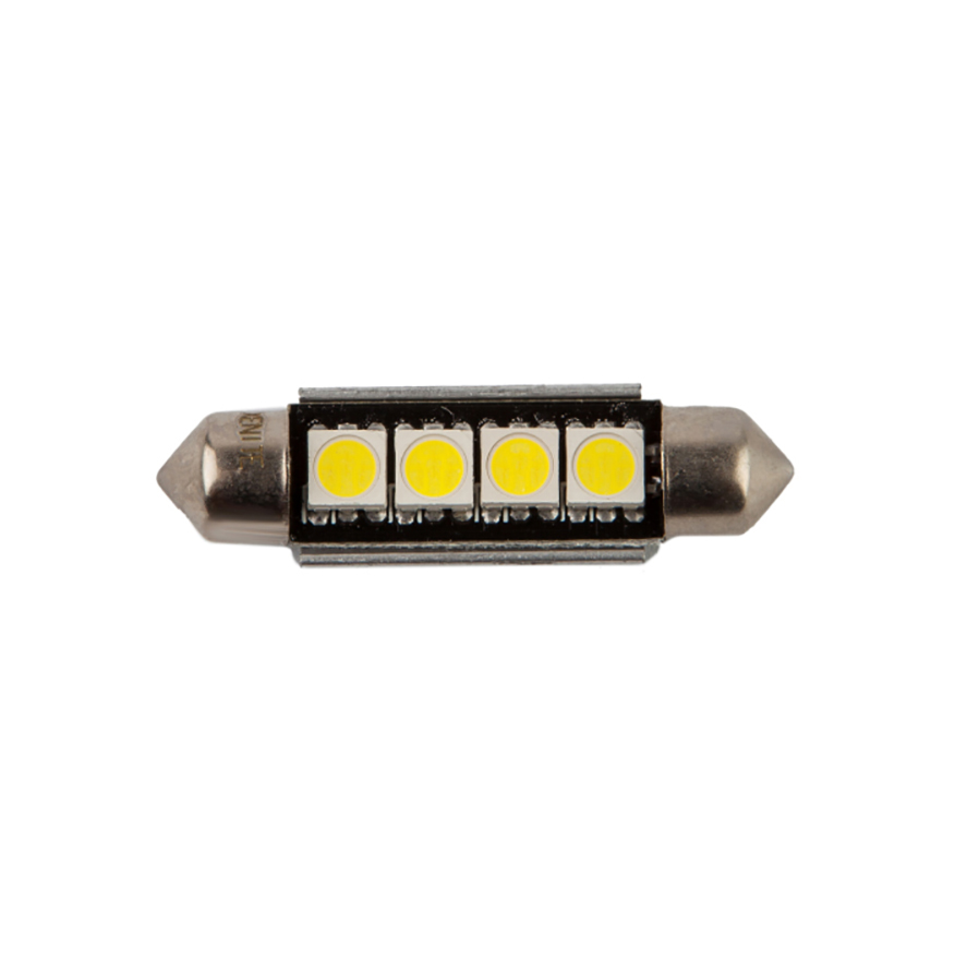 XENITE| T11 С5W CAN4427 | 4SMD Диодная лампа 42мм , 80Lm , белая уп.2шт | 2
