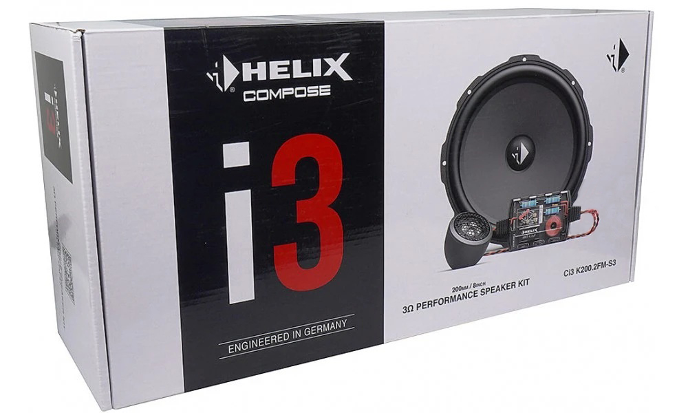 Helix | Ci3 K200.2FM-S3 | 2-х компонентная, нч 8"20мм,100/150Watts, 3Om | 10