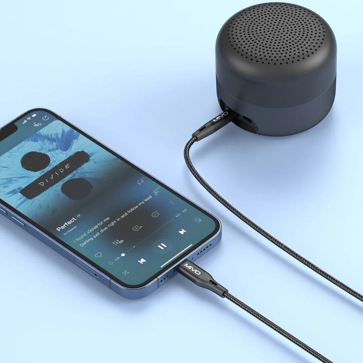 Mivo | MX-A3 | Аудио кабель iPhone Lightning на AUX 3.5mm jack   1,2 м | превью 2