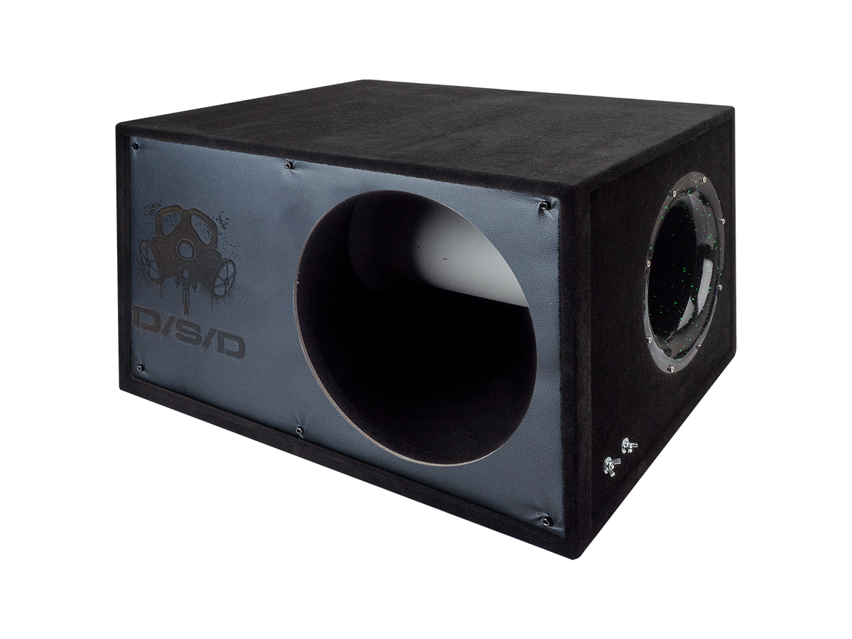 D/S/D | Короб 15" ФАНЕРА  |  Корпус Искра ЛОГОТИП D/S/D и МАСКА  фазоинвертор 200 мм , 96л | превью 2