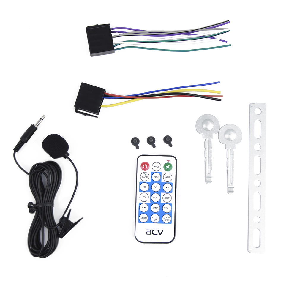 ACV | AMR-902BS | 1 din/белый/4х50Вт/USB/SD/FM/AM/3RCA/SUB/QuickCharge | 4