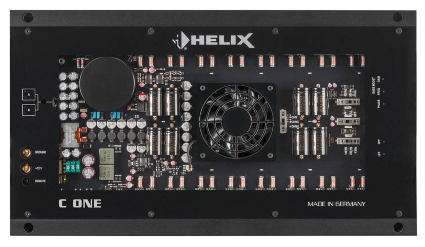 Helix | C ONE | Моноблок AB класс 1100W, встр. кроссовер, входы RCA | 4