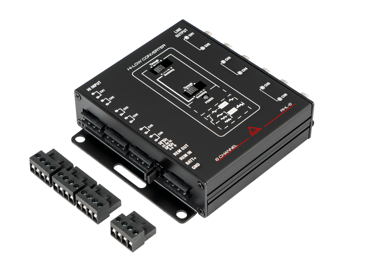 AurA | RHL-6 | Конвертор уровня, 6 каналов, силовой вход - RCA выход, сумматор | 4