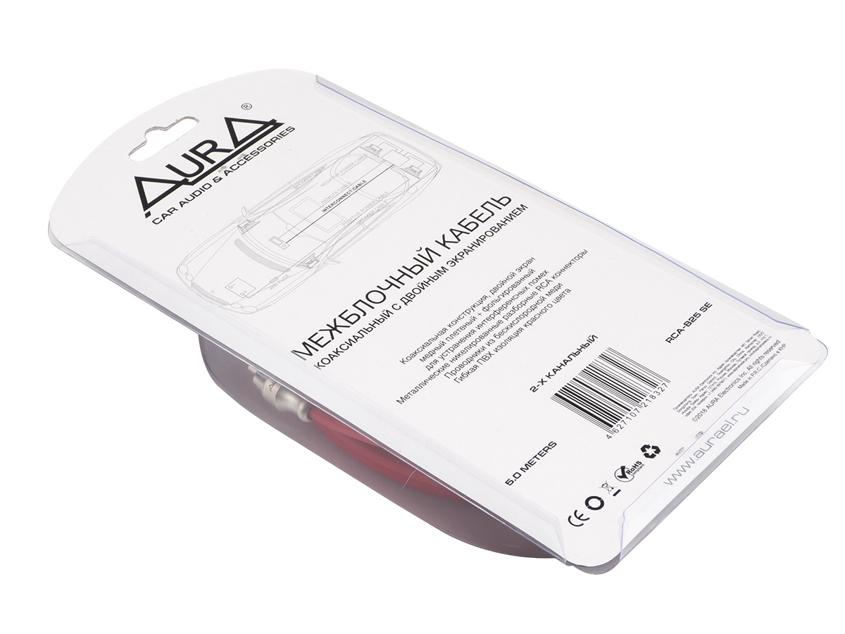 AurA | RCA-B25 SE | RCA-кабель 5 метров, 2 канала, бескислородная медь (OFC), двойной экран | превью 3