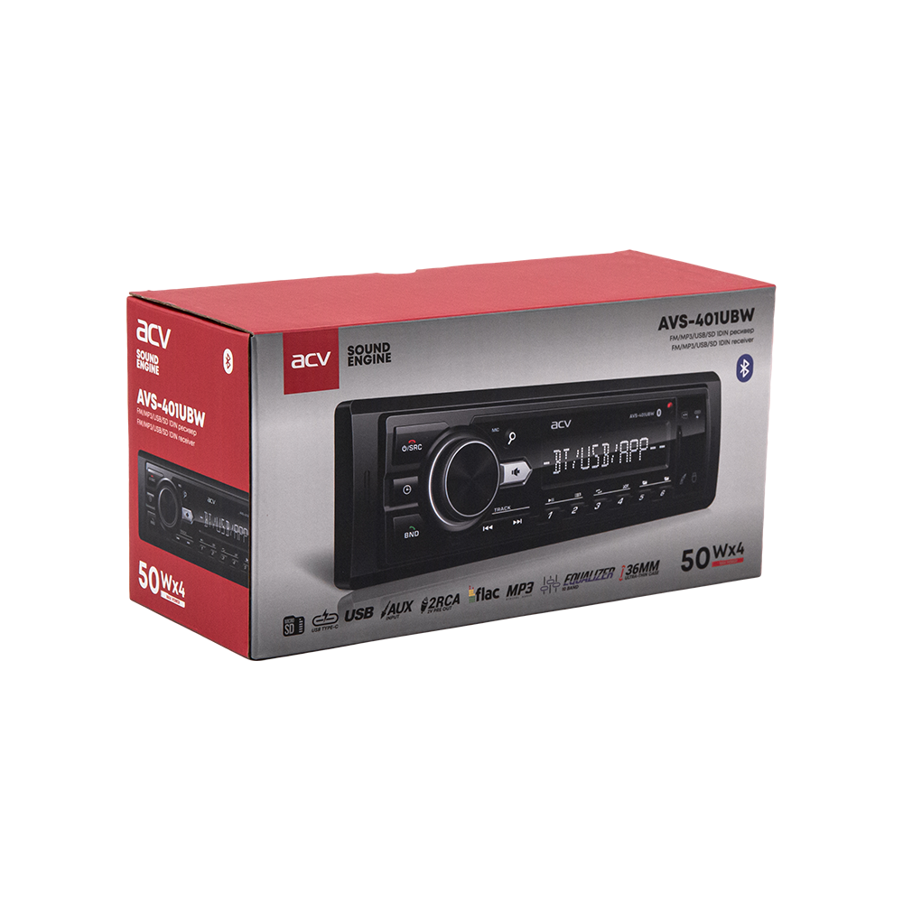 ACV | AVS-401UBW | USB/SD /FM/AUX , белая подсветка | 9