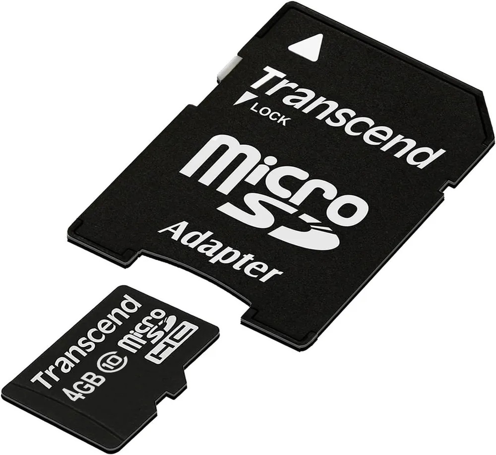 Transcend | MicroSD 4Gb (SD adapter ) TS4GUSDHC10 | Карта памяти MicroSD 4Gb +адаптер, Class 10 | превью 3