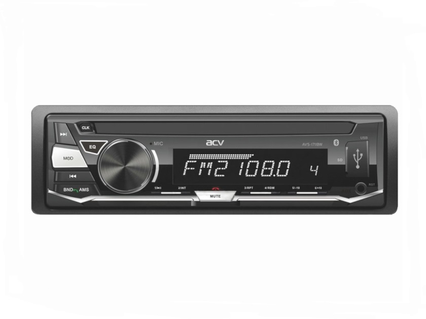 ACV | AVS-1711BW | 1din/белая/USB/SD/FM/4*45 | 1