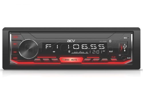 ACV AVS-816BR 1din красная Bluetooth USB AUX SD FM 4*50
