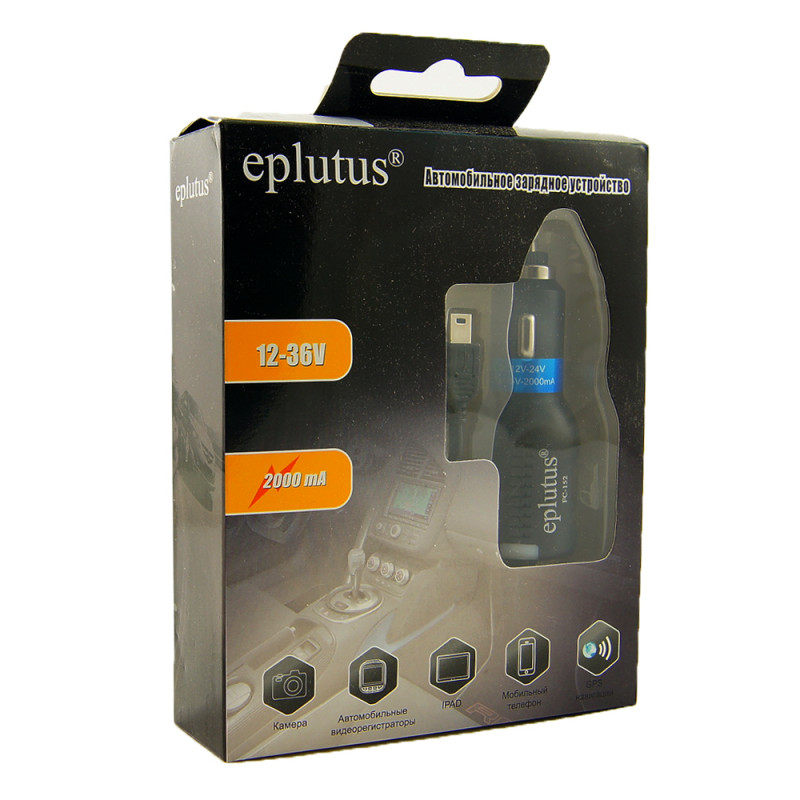 Eplutus | FC-152 | mini USB, прямой,  12-24В, 5В, 2А, универсальное зарядное устройство, | превью 3
