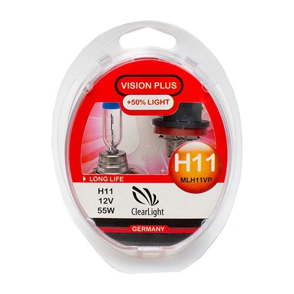 ClearLight | Vision Plus H11 | + 50%, 12V-55W Блистер 2 штуки | превью 1
