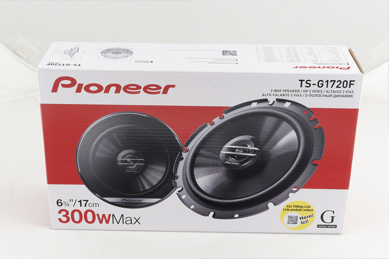 Pioneer | TS-G1720F | 2017г.17см  2-полосн. 40-300W 36-18000Гц 90дБ. глубина уст. 49,7мм | 5