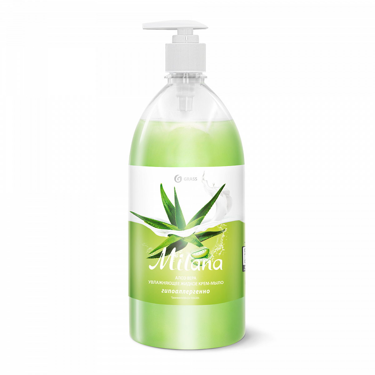 GRASS | Milana | Жидкое мыло Алоэ Вера 1000 мл| 1