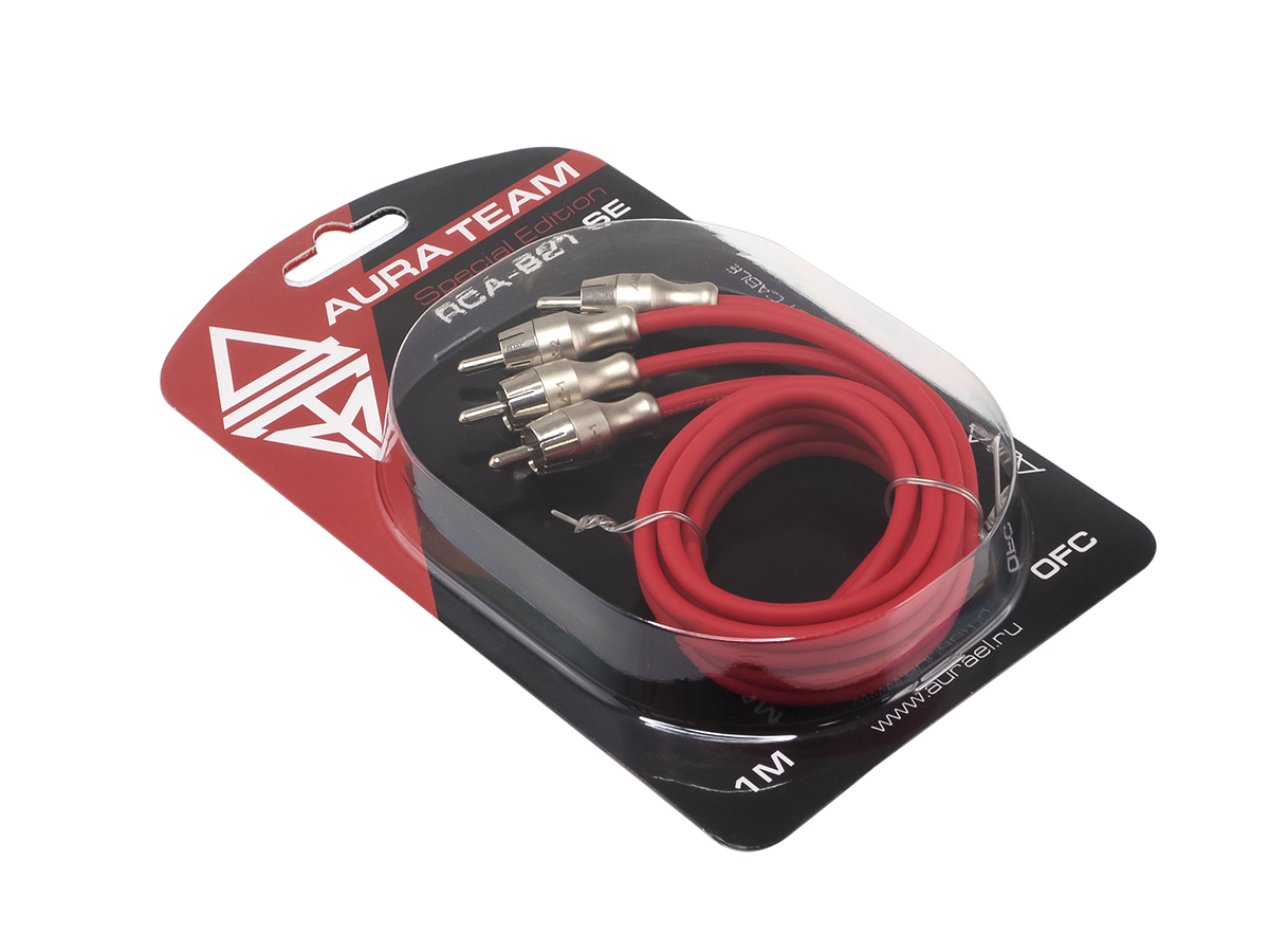 AurA | RCA-B21 SE | RCA-кабель 1 метр, 2 канала, бескислородная медь (OFC), двойной экран | превью 2