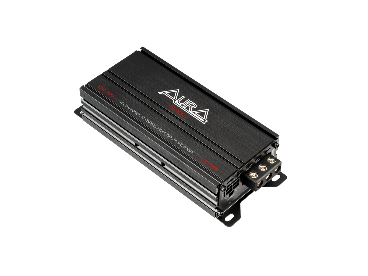 AurA | VENOM-D4.150 ULTRA | 4x90w (4 OHM), 4x150w (2 OHM), 2x300w (4 OHM) | 2
