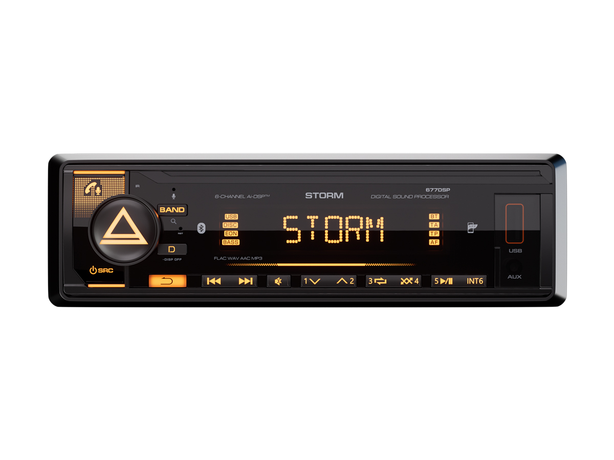 AurA | STORM-677DSP | Ai-DSP (6 RCA, 4V), FLAC 24bit, BT 5.3, APP, RGB, D-SWC, ДУ | превью 2