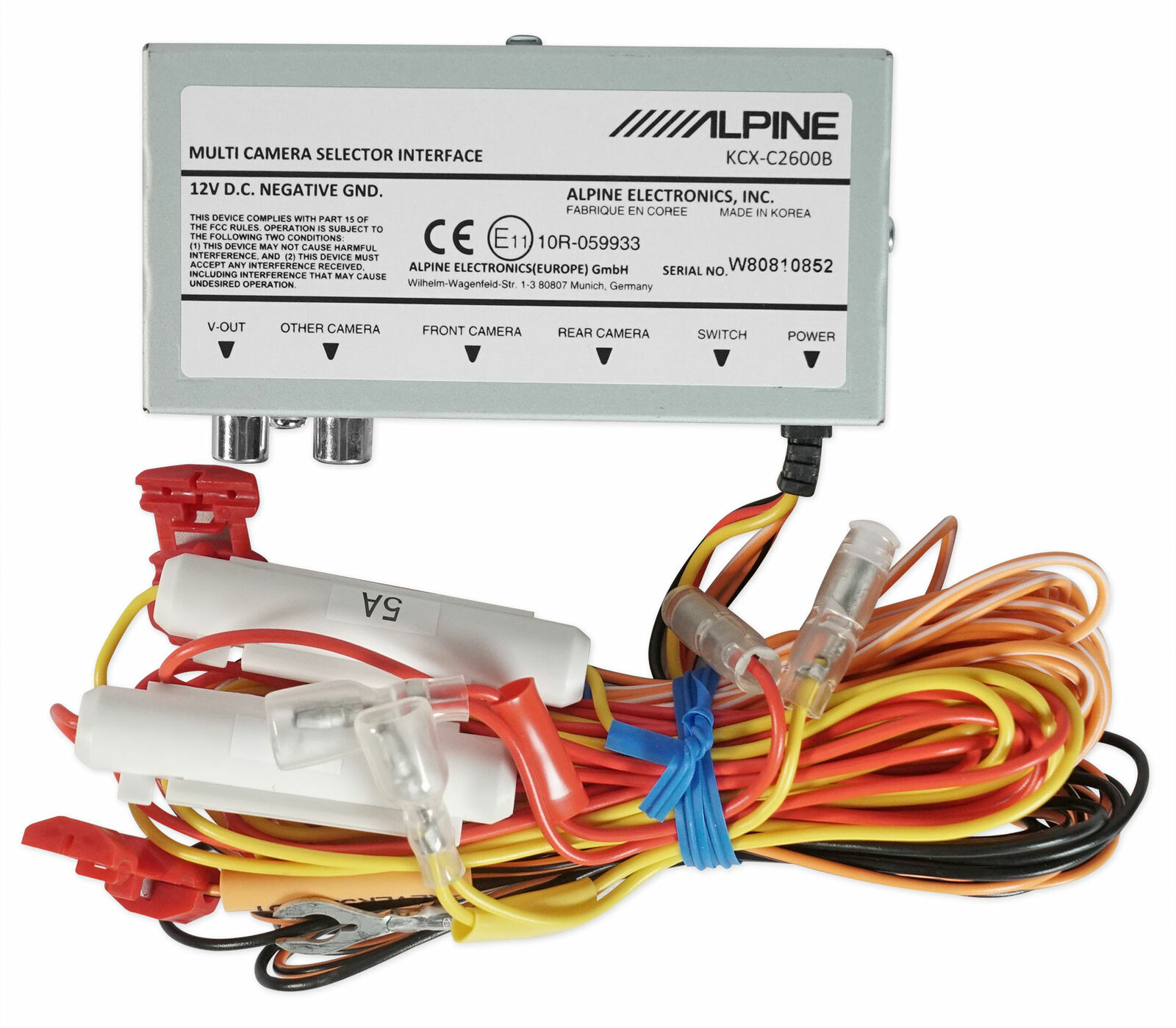 Alpine | KCX-C2600B | Блок для подключения двух камер с Direct-подключением с кнопкой управления  | превью 2