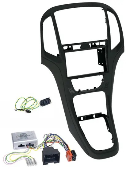 Incar | ROP-N11BL | Рамка магнитолы 2Din Opel Astra J 09+ черная + адаптер руля| превью 1