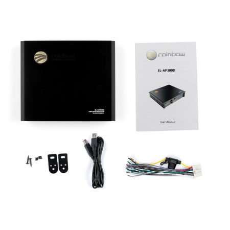 Rainbow | EL-AP300D |  DSP 6 каналов (Hi-input 4 канала, 2RCA IN,6RCA OUT) 4*70Вт, RemControl IN,В | 5