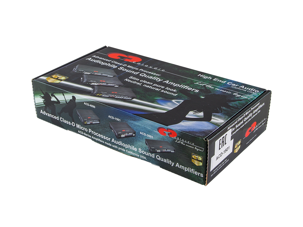 CDT | ACD-1501 | D-CLASS, 1х150W RMS @4Ω, 1х300W RMS @2Ω, 1х600W RMS @ 1Ω | 4