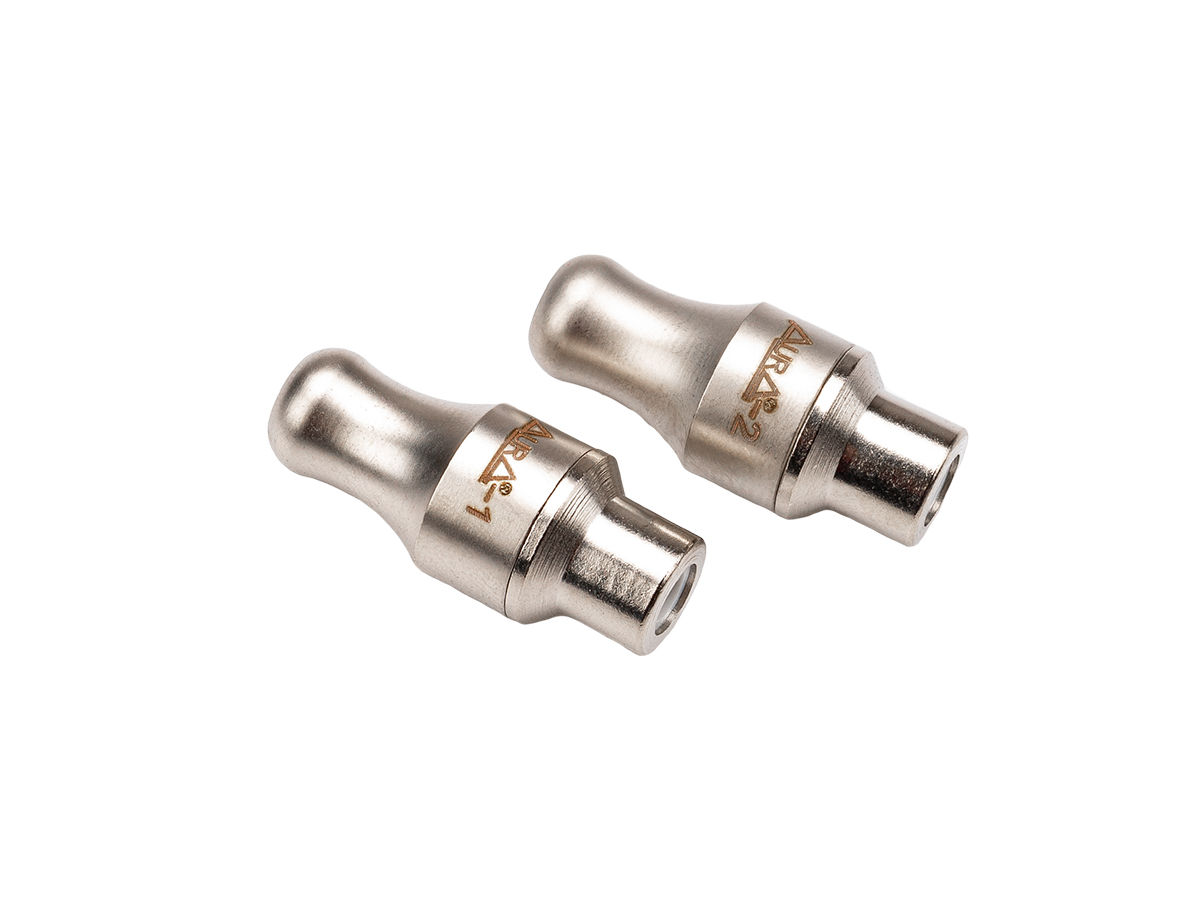 AurA | RCA-P411 | RCA - коннектор для кабеля (МАМА) до 4 мм, 2 красных + 2 черных, блистер | превью 2
