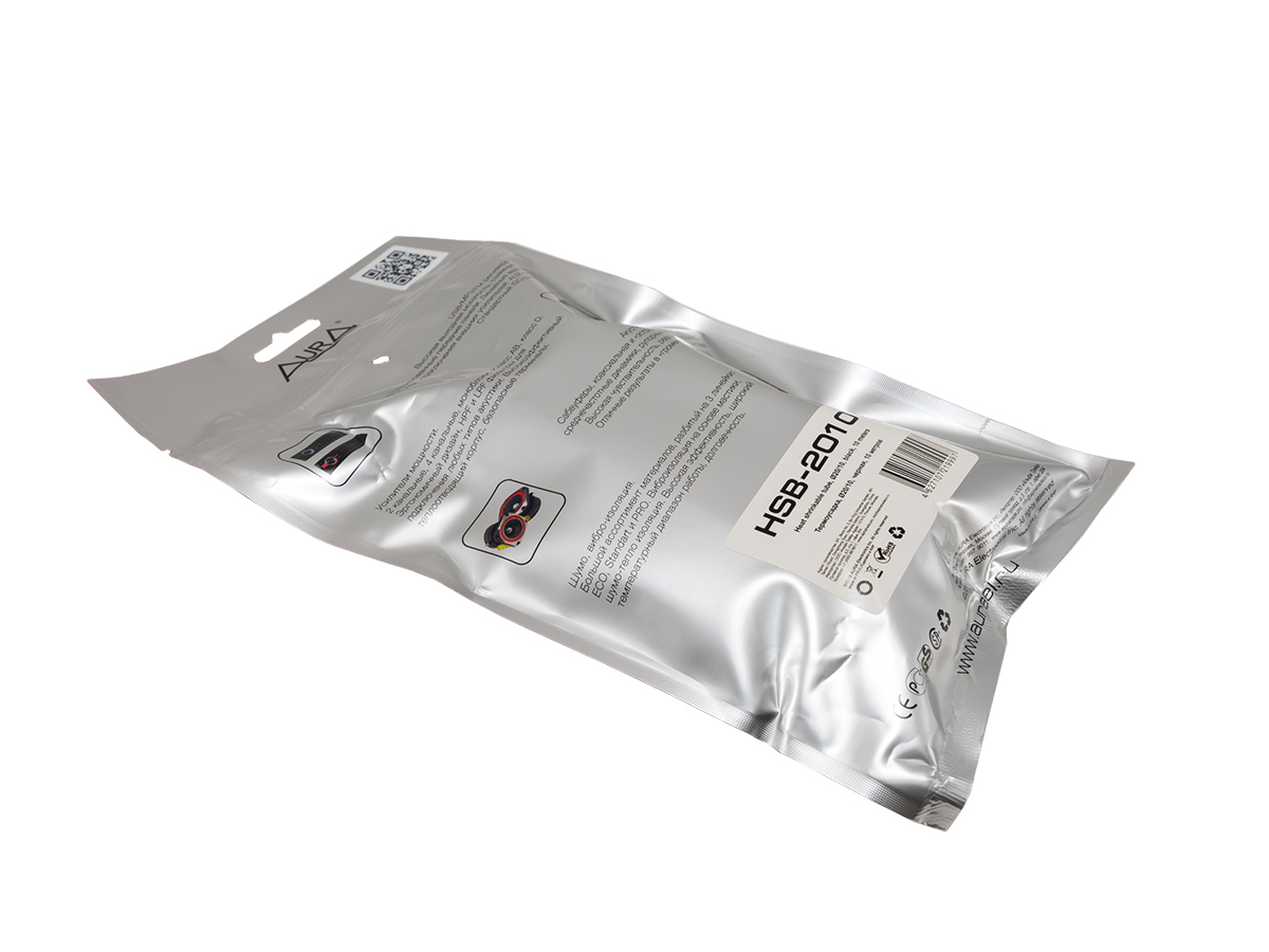 AurA | HSB-2010 | Термоусадочная трубка ЧЁРНАЯ, с логотипом, диаметр 20-10мм, 10м | превью 3