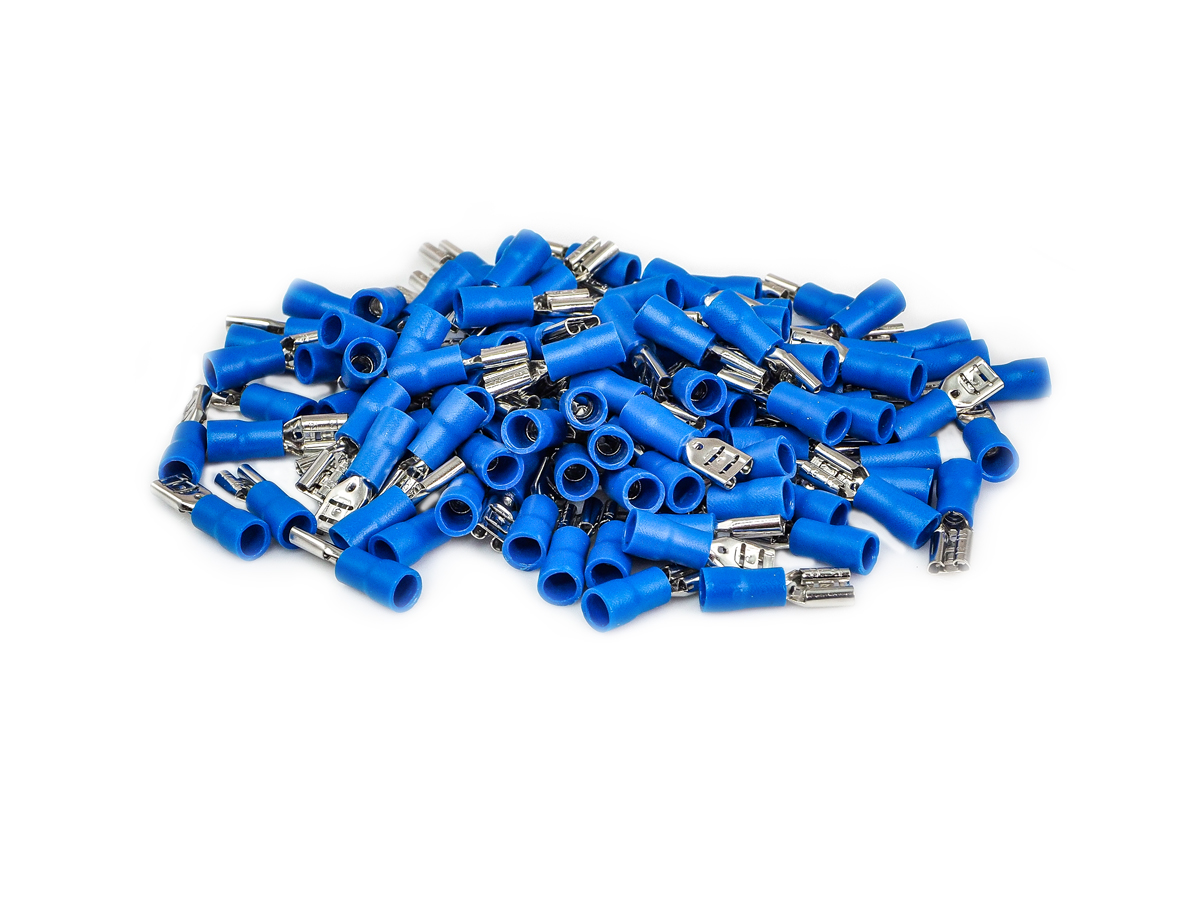 AurA | ATS-2548 | "Мама" плоская, синяя, ширина 4,8 мм, диаметр кабеля: 1,5 - 2,5 mm, уп. 100шт. | превью 2