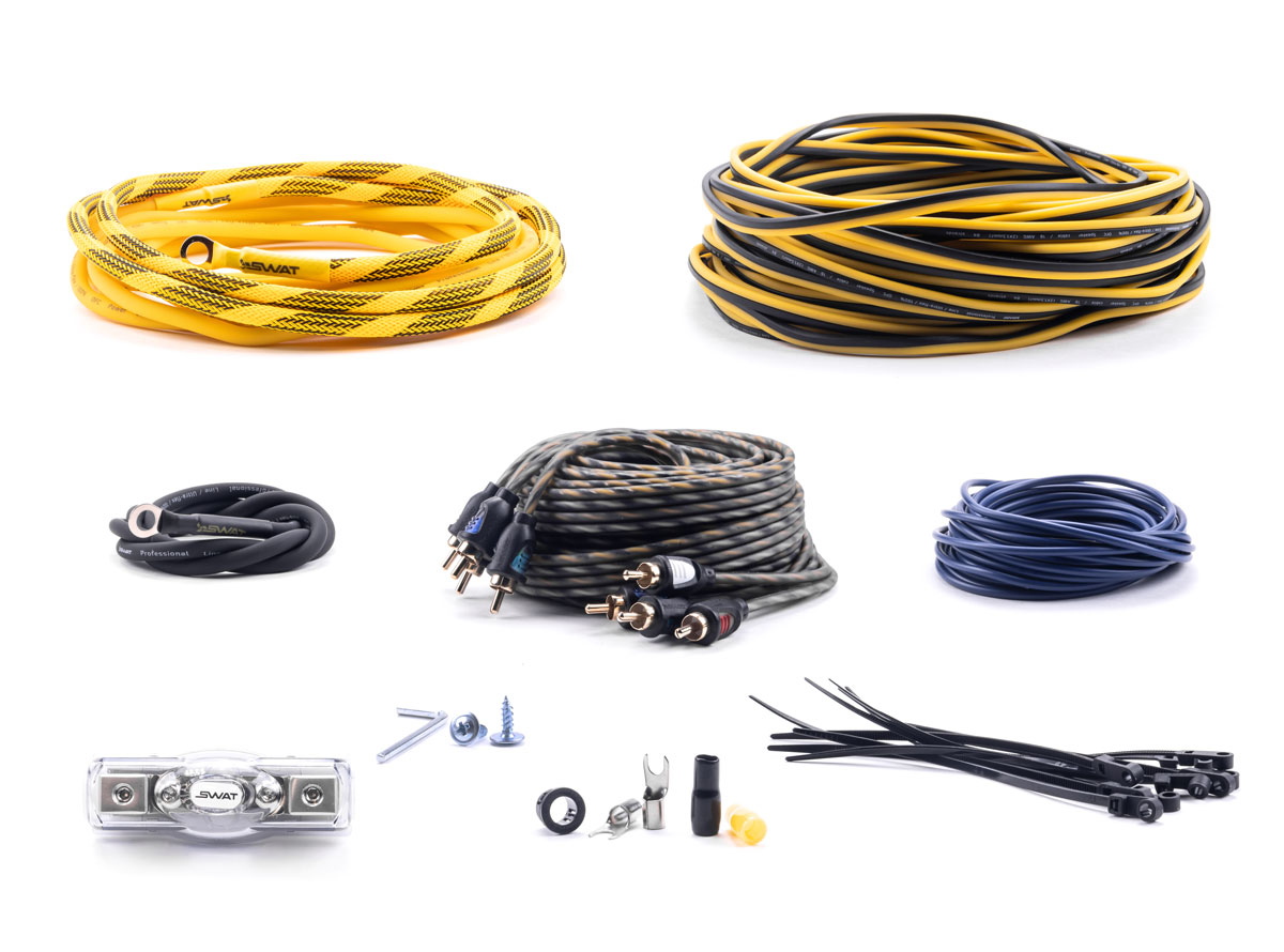 Swat | PAC-F8CU | для 4-х кан. усилителя, сил. каб 8Ga, МЕДЬ | 1