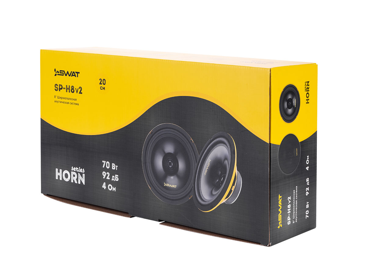 Swat | SP-H8v2 | широкополосная,  8", 70/280 Вт, сетки | 6