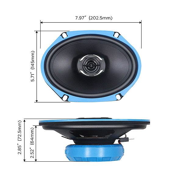 Recoil | RCX68 | 2-х пол. коакс., 6x8" , 3.2 Ом, 90-20000 Гц, RMS/Peak - 50W/100W | превью 3