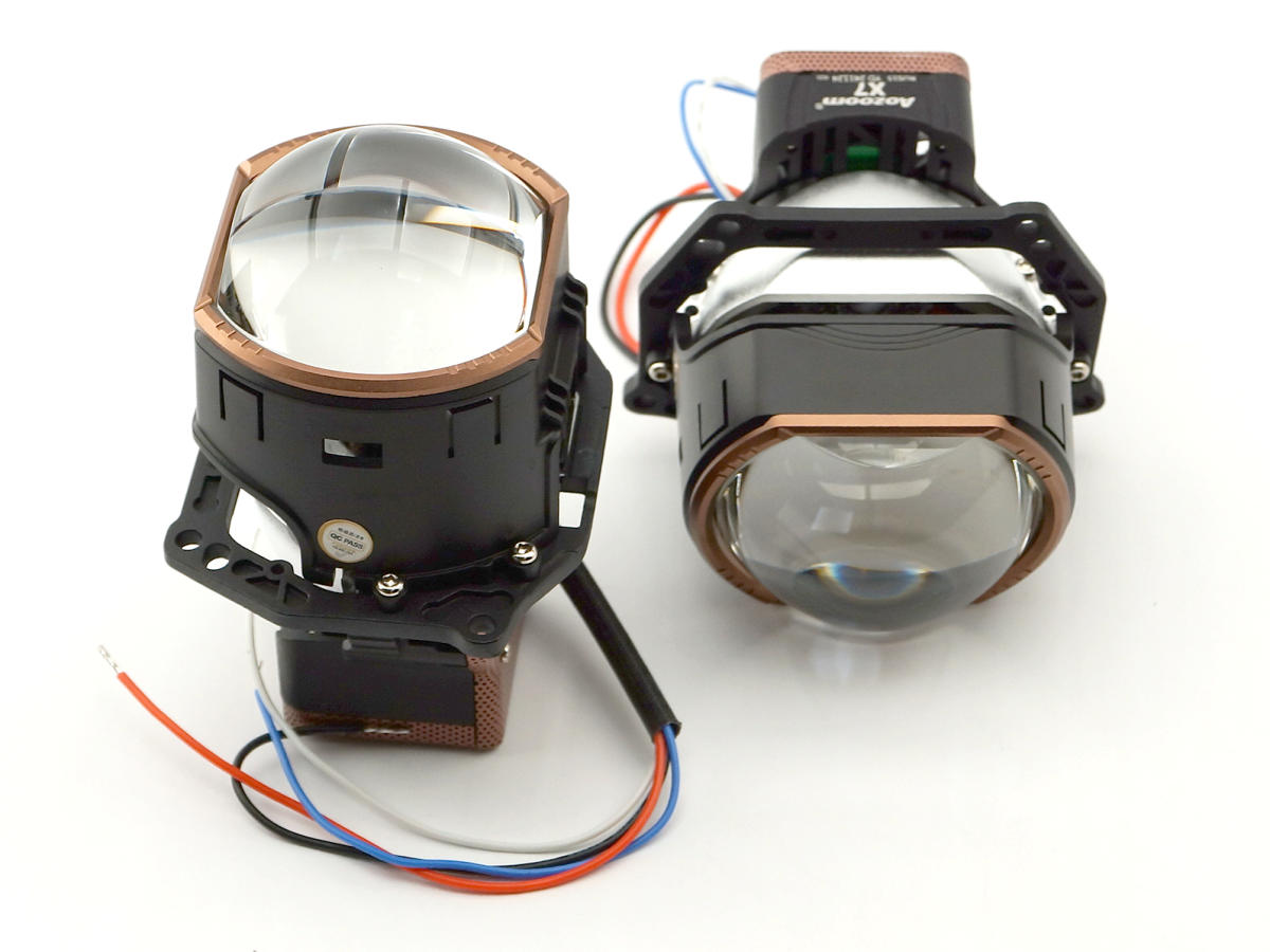 AOZOOM | X7 | Bi-LED модули ПРЯМОУГОЛЬНЫЕ 12V, 3", 5500K , 55W/63W, КОМП. 2 ШТ.| 1