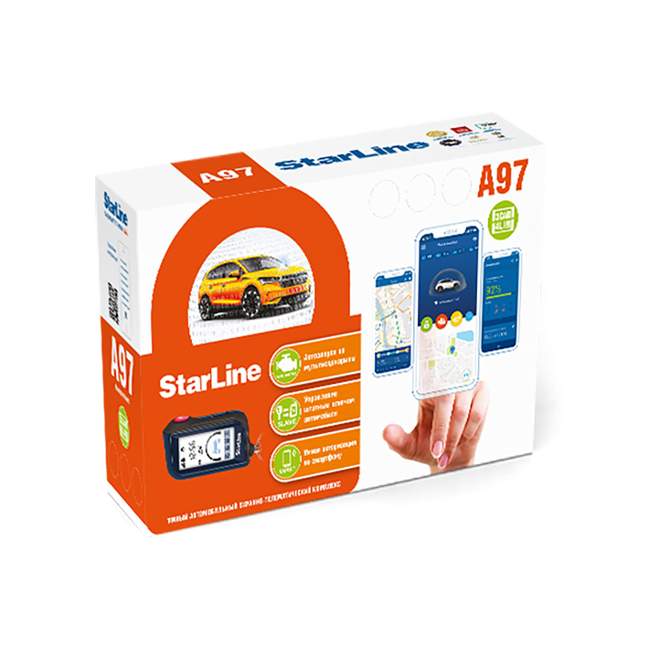 StarLine | A97 BT GSM | 3CAN+4LIN и Bluetooth Smart, GSM | 1
