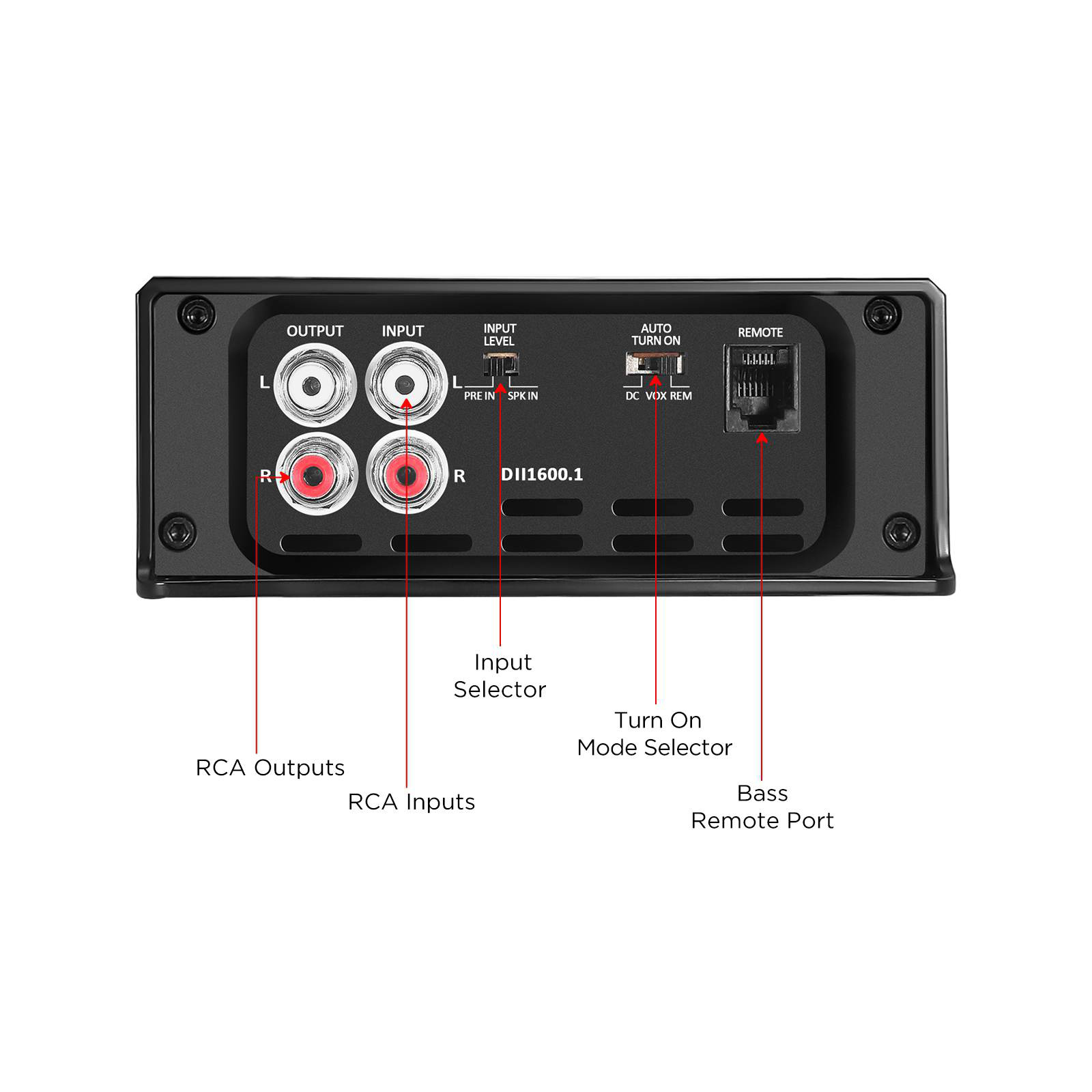 Recoil | DII1600.1 | 1-х канальный усил., 1х850/1600/min2Om, mini | 4