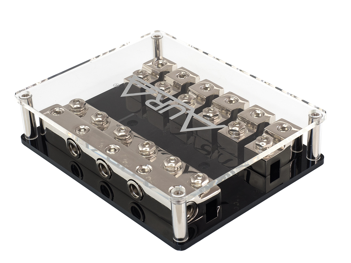 AurA | FHL-001N | Держатель-дистрибьютор, вход 5x4-0Ga, выход 6x4-0Ga (ANL) | превью 2