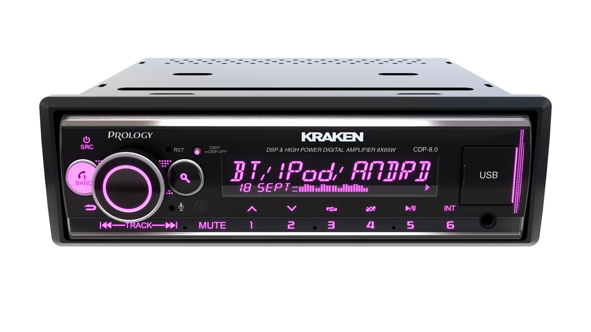 Prology | CDP-8.0 KRAKEN | 65x8, ПРОЦЕССОР DSP, USB/SD/MP3, FLAC,  2 RCA, Bluetooth® | превью 2