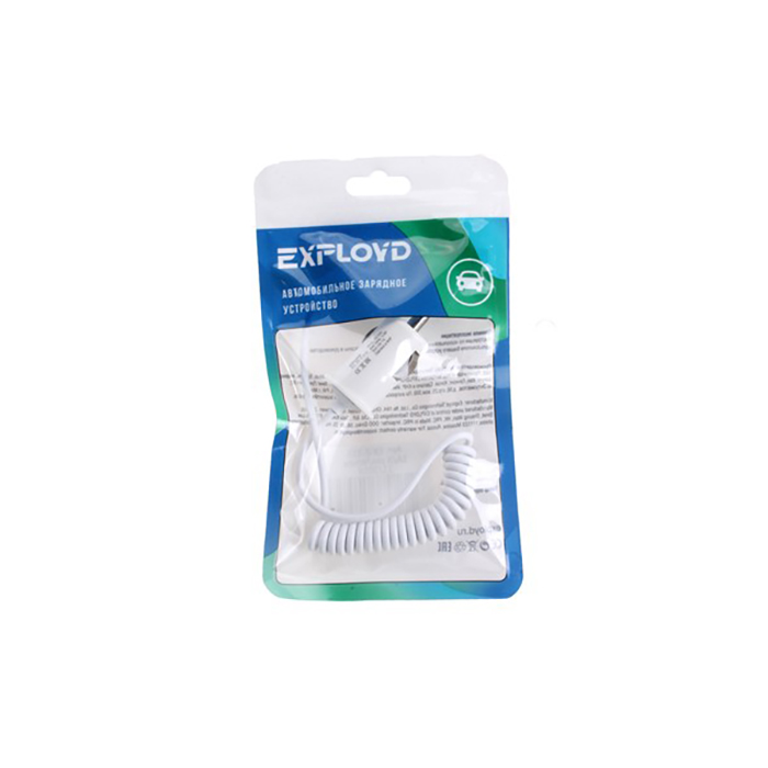 Exployd | EX-Z-313 | Автомобильное зарядное устройство Micro USB, 1м, 1А, белый | превью 3