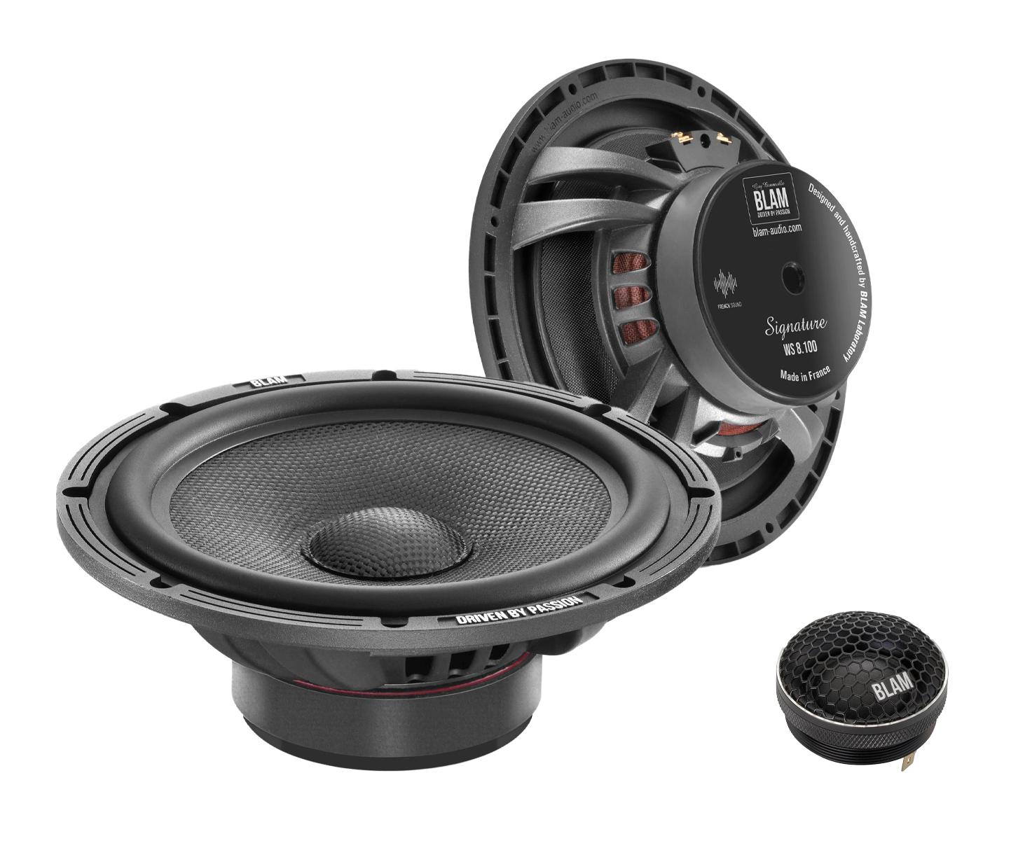 BLAM | S200.100A | 2-х компон. акустика, 8" (20см), 150/300Вт, 50Гц-30кГц, 2Ом, 93.2 дБ б/кросс. | 1