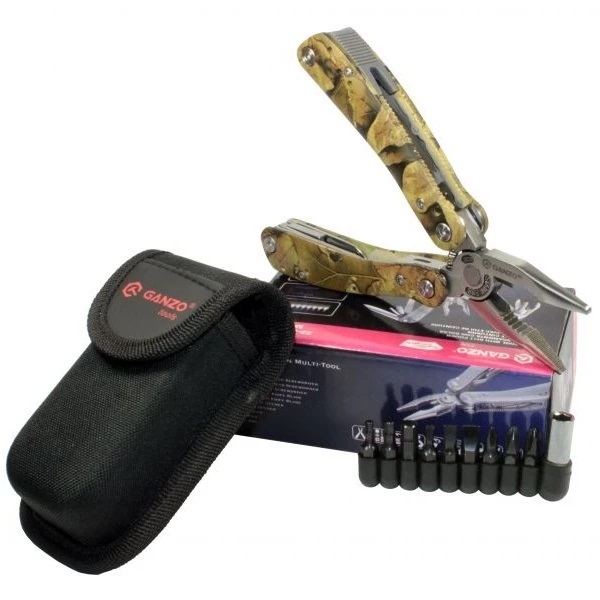 GANZO | Мультитул G-2016-P | 22 инструмента ,цвет:камуфляж,вес:250 гр.| превью 3