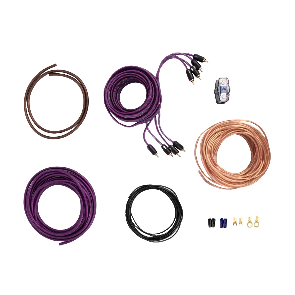 FIVE | AK-4.8 | комплет для 4х канального усилителя/8AWG/mini ANL 60A | 2